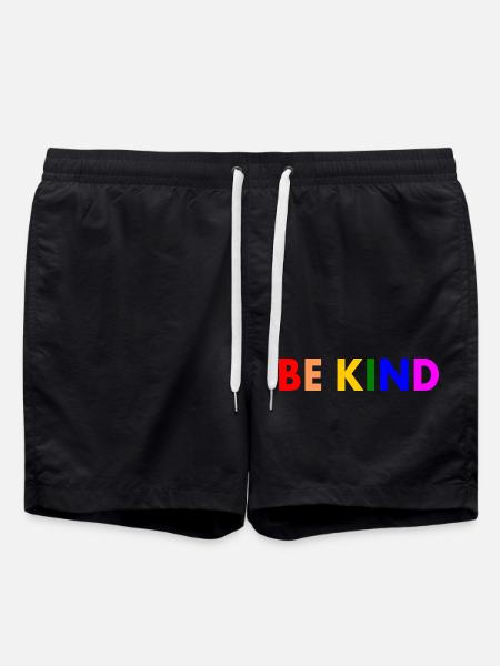 Be kind - Swim Trunks - black
