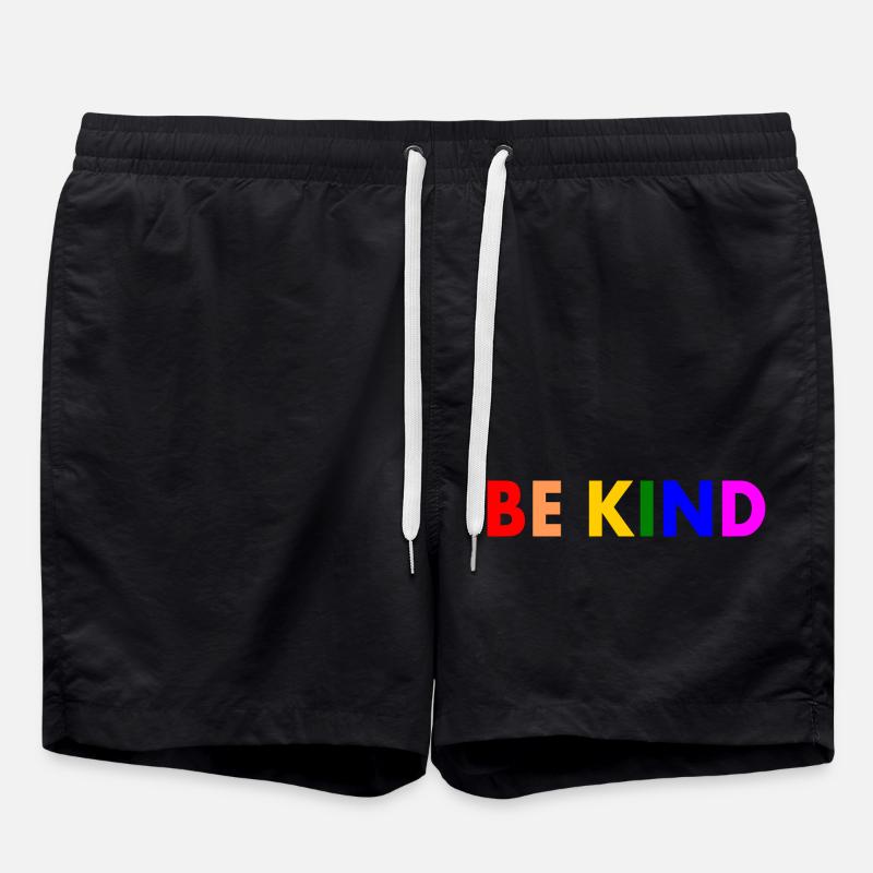 Be kind - Swim Trunks - black