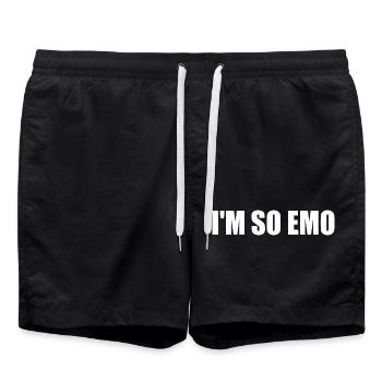 Im so emo - Short de bain - noir - Devant - AI Model Male 185 light (185cm)