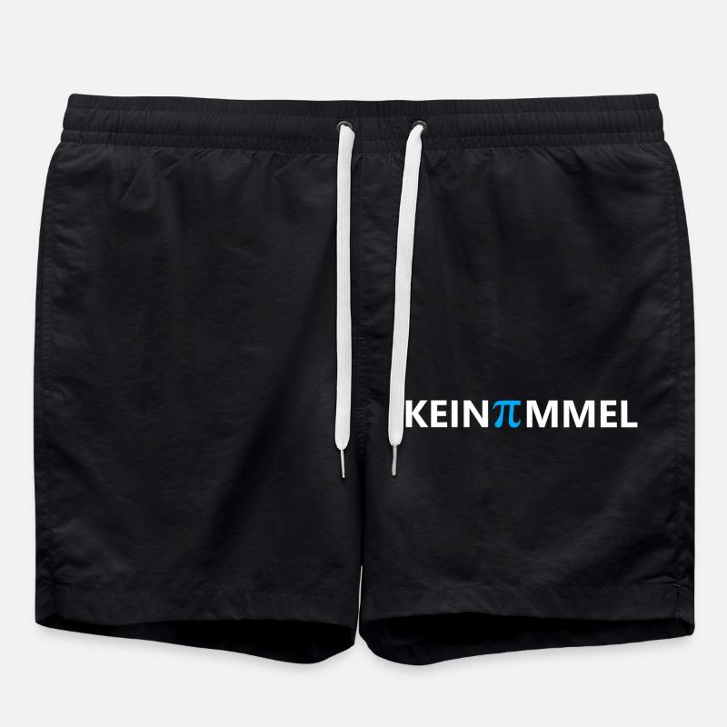 Kein Pimmel blau - Badeshorts - Schwarz