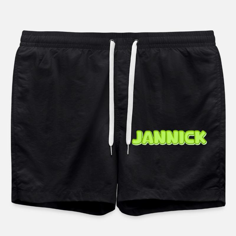 Geschenk für Jannick - Badeshorts - Schwarz