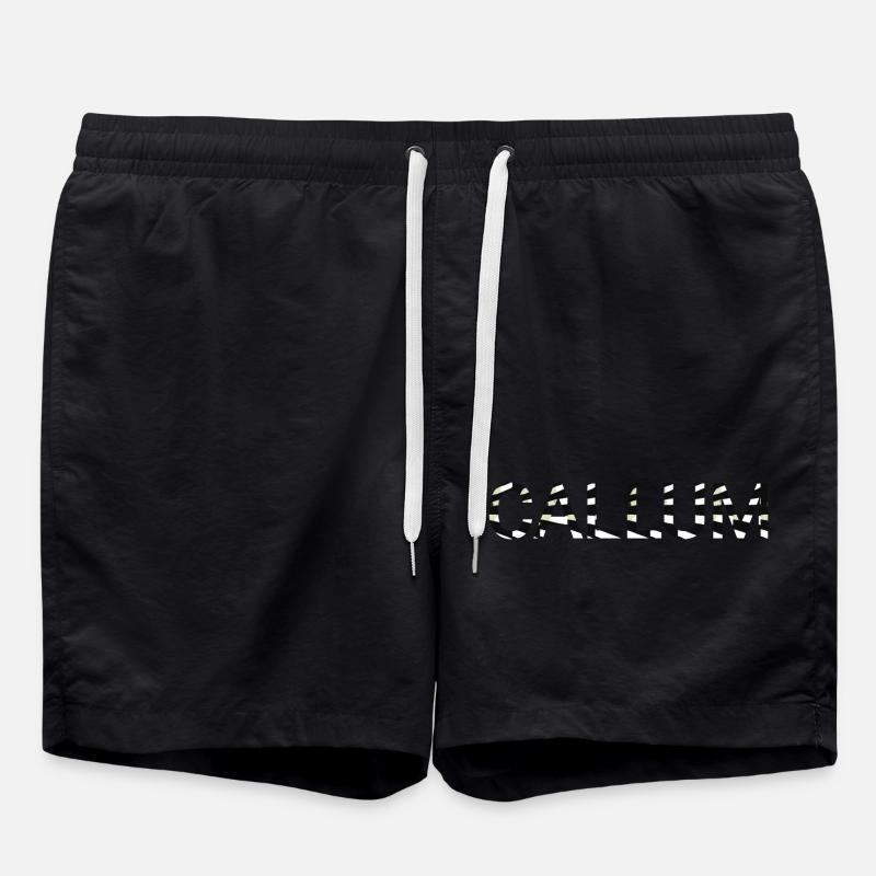 Callum name calumba - Badeshorts - Schwarz