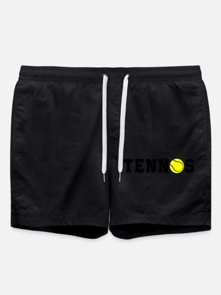 tennis - Badeshorts - Schwarz