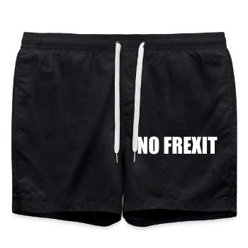 No frexit - Swim Trunks - black - Front - AI Model Male 185 light (185cm)