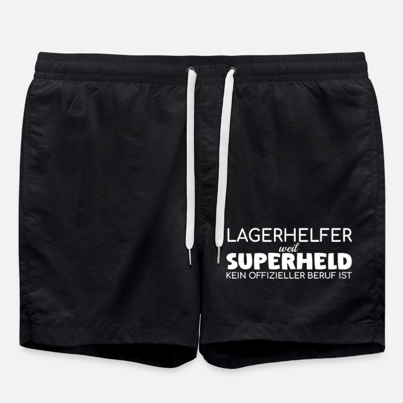 Super-héros Camp Helper - Short de bain - noir