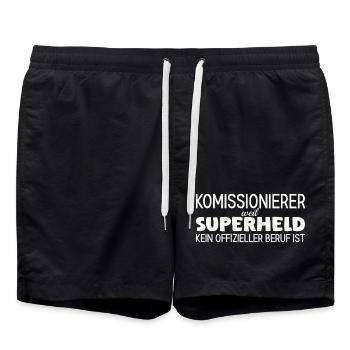Picker Superhero - Swim Trunks - black - Front - AI Model Male 185 light (185cm)