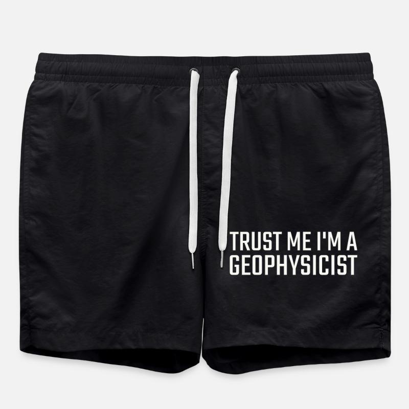 Geophysicist Trust Me Geophysics - Swim Trunks - black