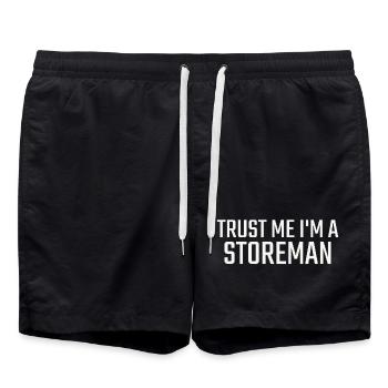 Storeman Trust Me - Badeshorts - Schwarz - Vorne - AI Model Male 185 light (185cm)