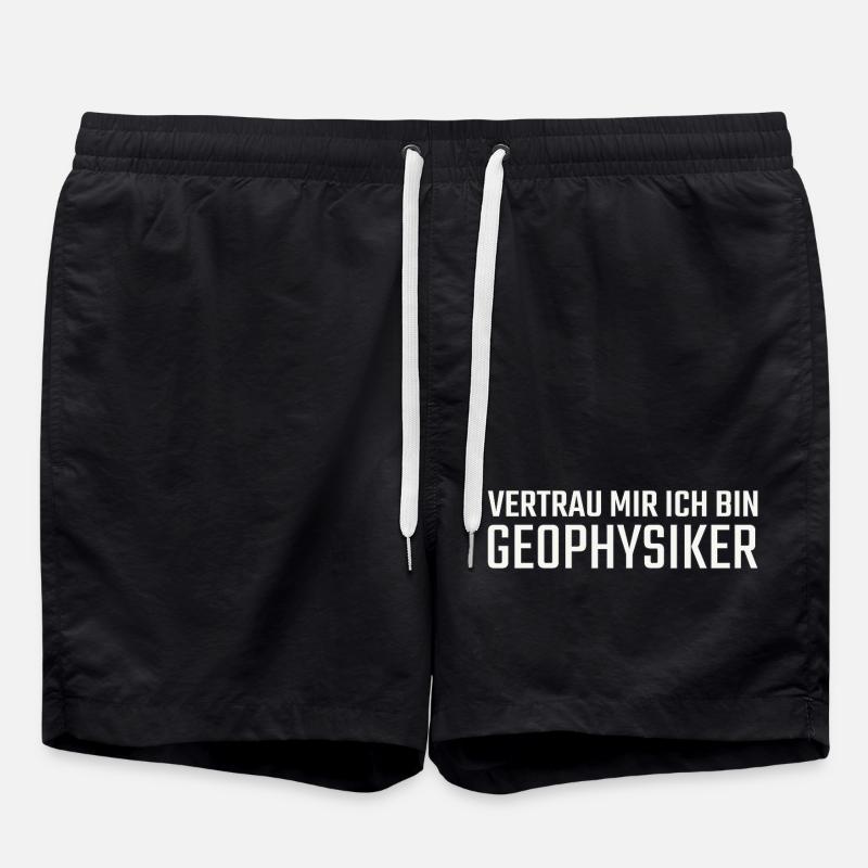 Geophysicist Trust Me Geophysics - Swim Trunks - black