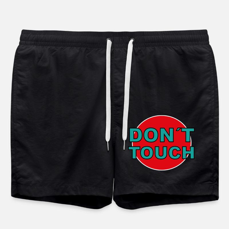 don't touch - Swim Trunks - black