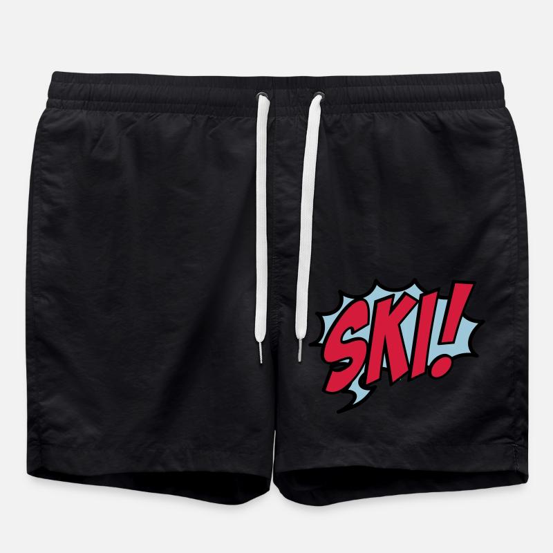 ski - Swim Trunks - black
