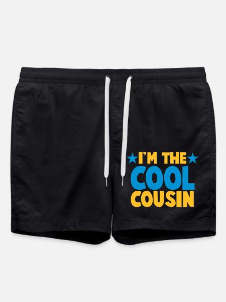I'm the COOL Cousin! - Swim Trunks - black