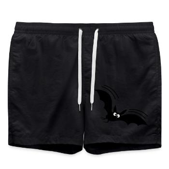 fledermaus - Badeshorts - Schwarz - Vorne - AI Model Male 185 light (185cm)