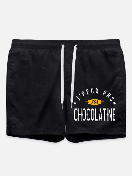 Ich kann nicht. Ich habe SCHOKOLADE. - Badeshorts - Schwarz