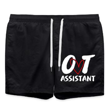 Ergotherapie Ergotherapeut Therapie Therapeut - Badeshorts - Schwarz - Vorne - AI Model Male 185 light (185cm)