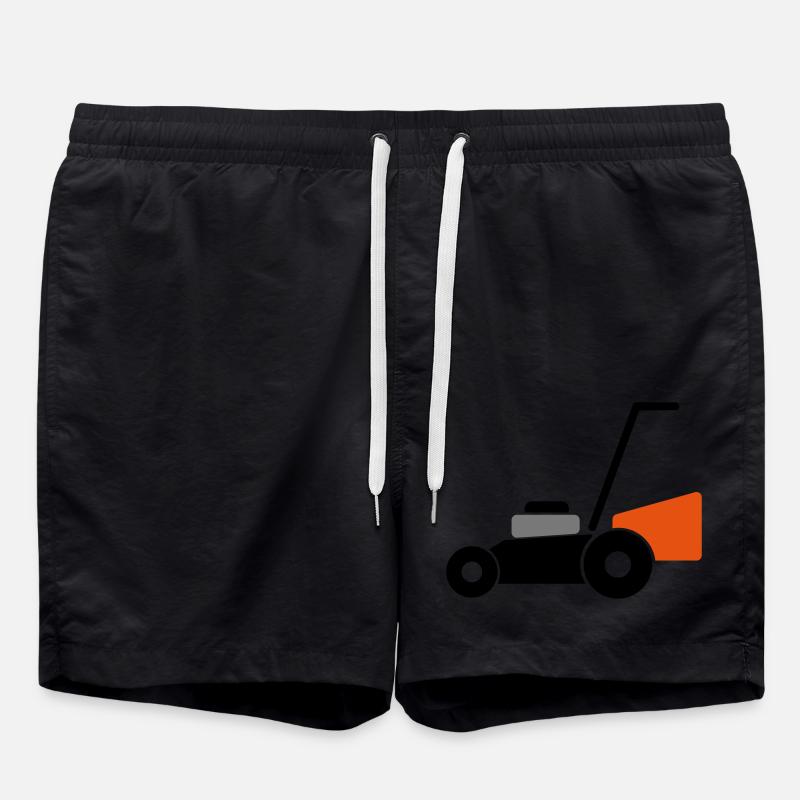 Rasenmäher - Badeshorts - Schwarz