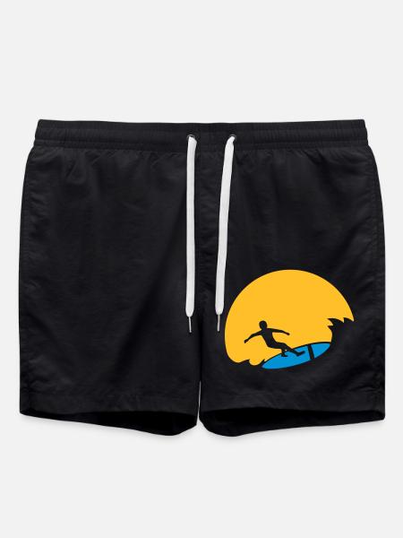 Surfeur Sun Wave - Short de bain - noir