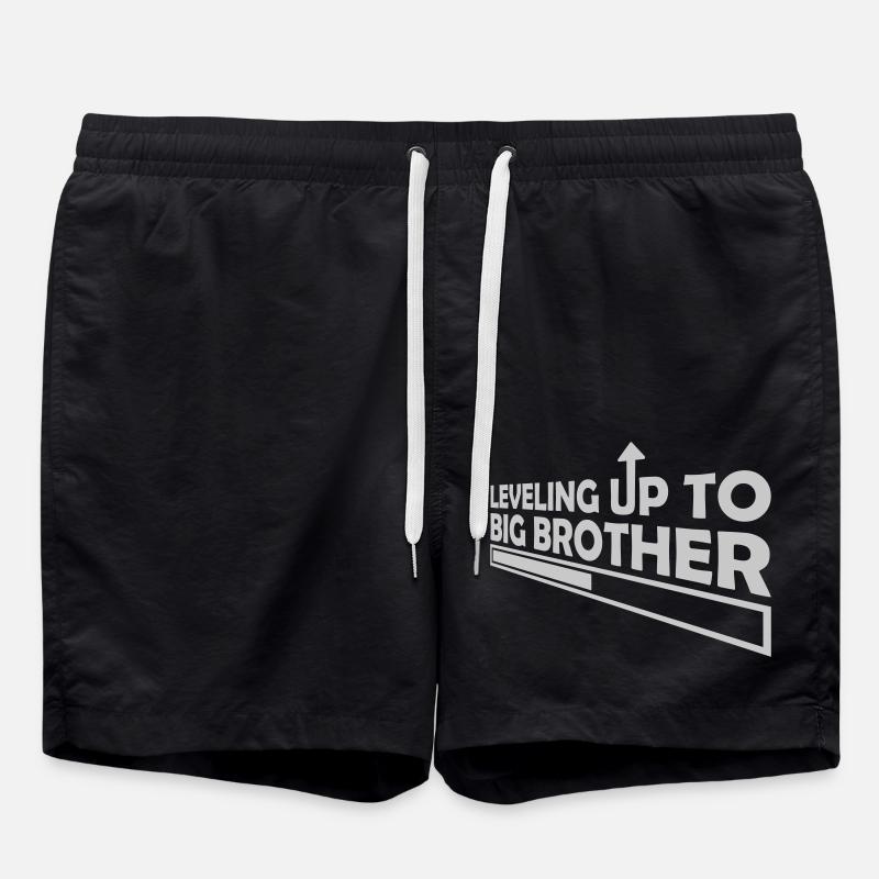 Leveling up big brother - Badeshorts - Schwarz