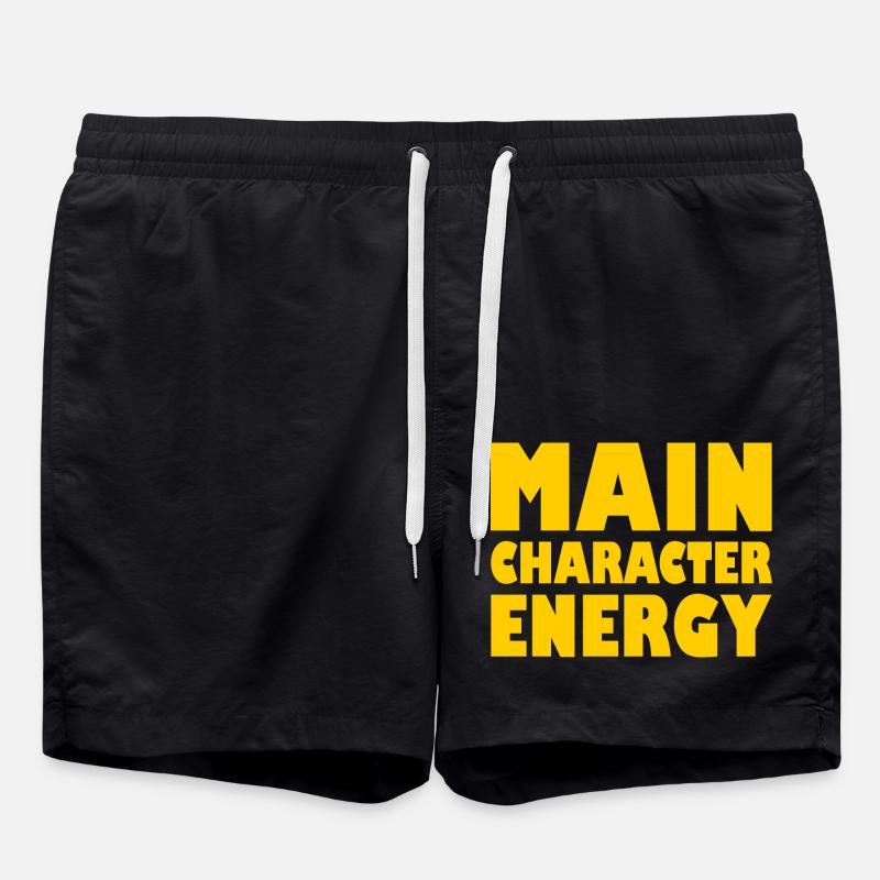 Main character energy - Short de bain - noir