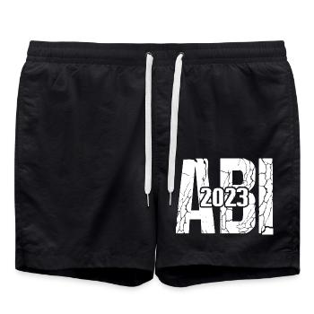 Certificat de fin d’études Abitur Abi Matura né en 2023 - Short de bain - noir - Devant - AI Model Male 185 light (185cm)