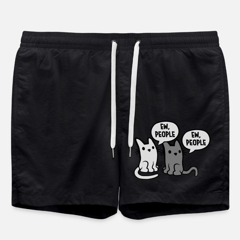 Drôles de chats ew people - Short de bain - noir