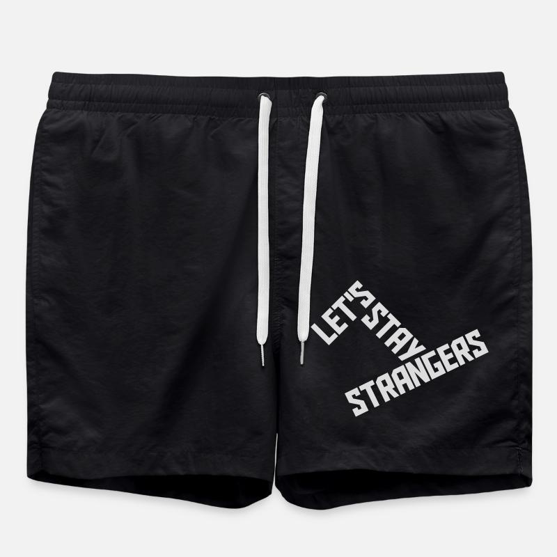 Citation Restons Strangers - Short de bain - noir