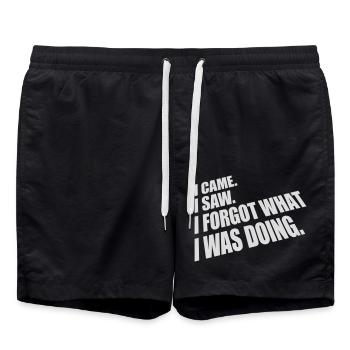 Je suis venu voir oublier - Short de bain - noir - Devant - AI Model Male 185 light (185cm)