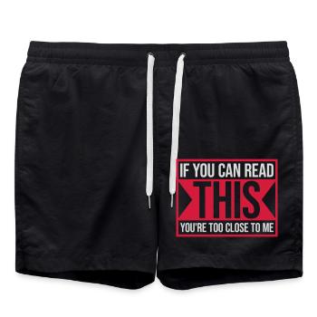trop près de moi - Short de bain - noir - Devant - AI Model Male 185 light (185cm)