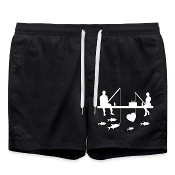 Angling - Swim Trunks - black - Front - AI Model Male 185 light (185cm)