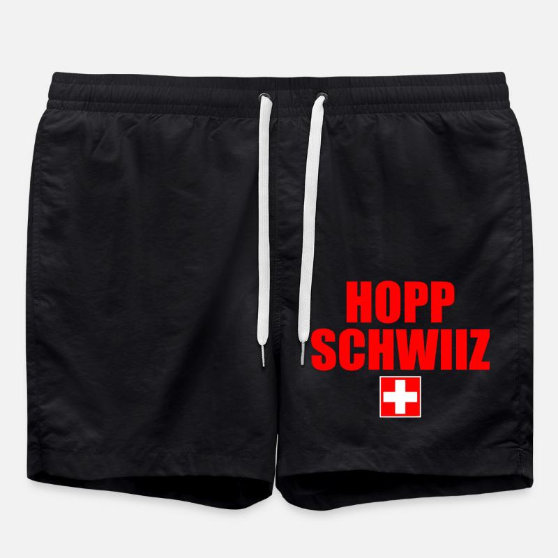 Hopp schwiiz - Swim Trunks - black