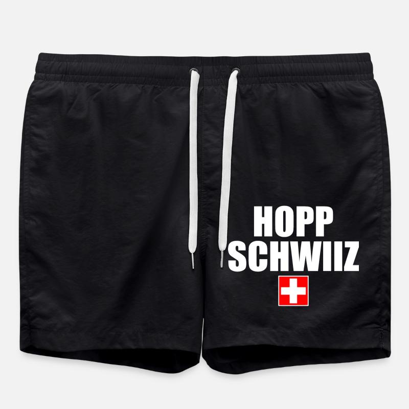 Hopp schwiiz - Swim Trunks - black