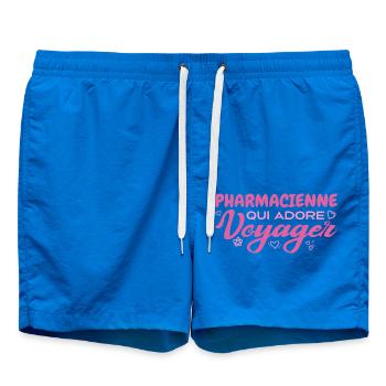 Pharmacienne globe-trotteuse passionnée de voyages - Short de bain - cobalt blue - Devant