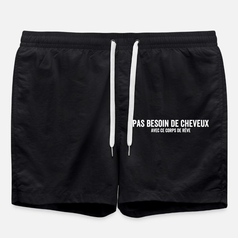 Pas besoin de cheveux - Short de bain - noir
