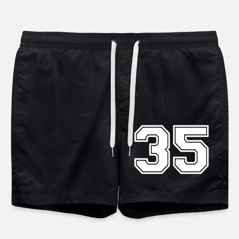 35 - Short de bain - noir