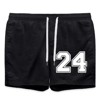24 - Swim Trunks - black - Front - AI Model Male 185 light (185cm)