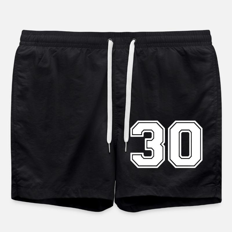 30 - Badeshorts - Schwarz