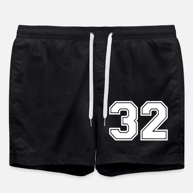 Number 32 - Swim Trunks - black