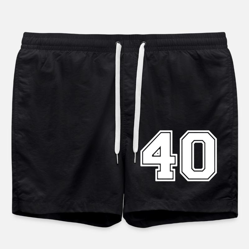 Number 40 - Swim Trunks - black
