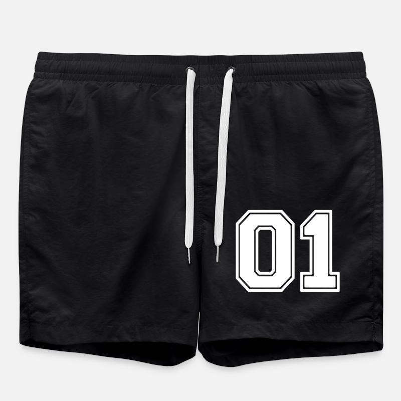 01 - Badeshorts - Schwarz