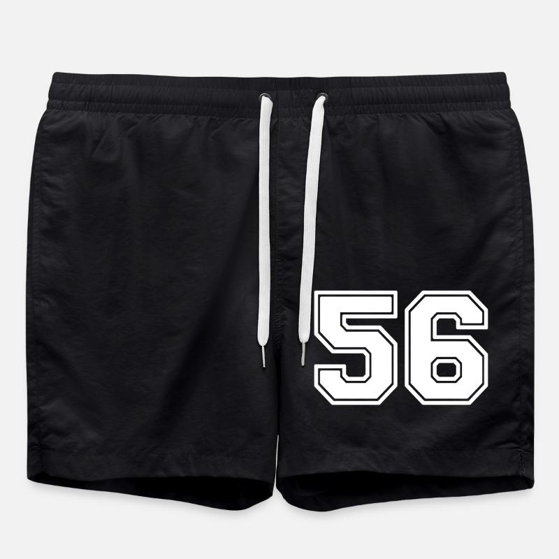 56 - Badeshorts - Schwarz