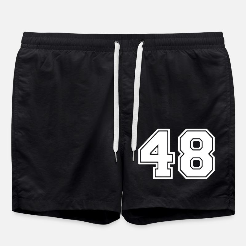 48 - Badeshorts - Schwarz