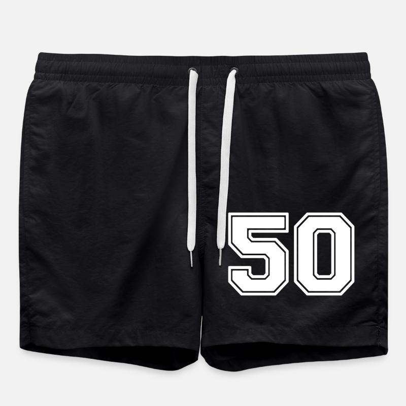 50 - Short de bain - noir