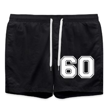 60 - Short de bain - noir - Devant - AI Model Male 185 light (185cm)