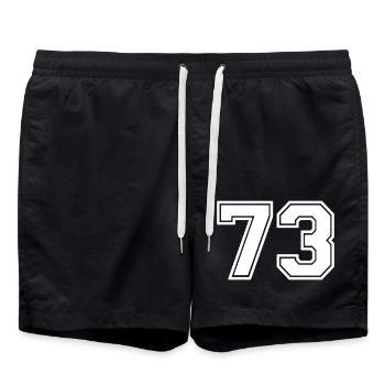 73 - Swim Trunks - black - Front - AI Model Male 185 light (185cm)