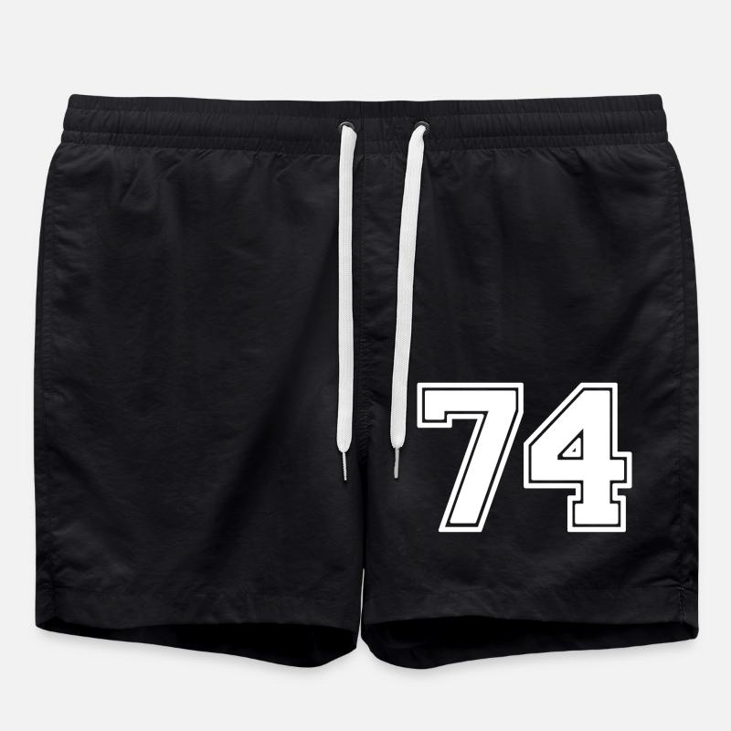 74 - Short de bain - noir