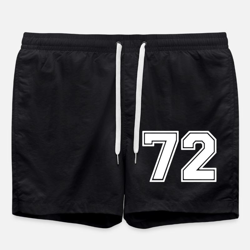72 - Badeshorts - Schwarz