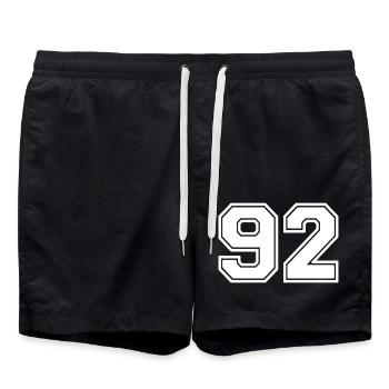 92 - Swim Trunks - black - Front - AI Model Male 185 light (185cm)