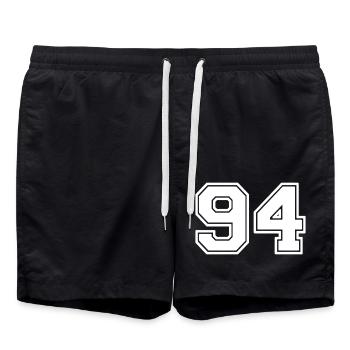 94 - Swim Trunks - black - Front - AI Model Male 185 light (185cm)