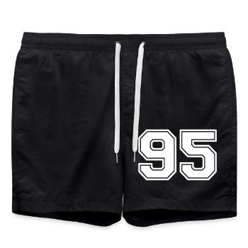 95 - Swim Trunks - black - Front - AI Model Male 185 light (185cm)