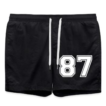 87 - Swim Trunks - black - Front - AI Model Male 185 light (185cm)